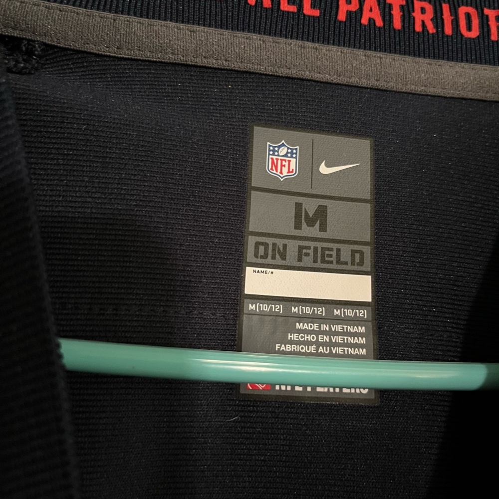 Patriots NIKE Kids' Navy Blue Jersey - NEWTON size 10/12 - Picture 3 of 5